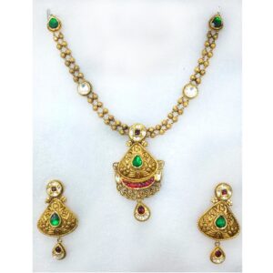 916 Gold Fancy Necklace Set-003