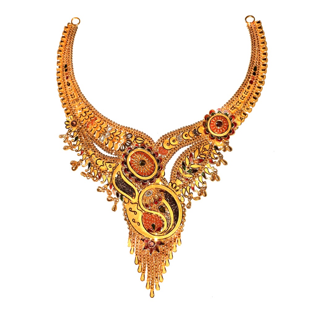 22KT Gold Designer Traditional Necklace