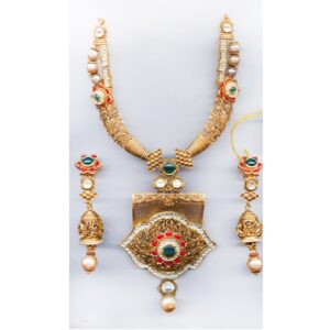 916 Gold Indian Tribal Necklace Set