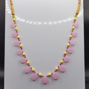 22K Gold Color Stone Necklace