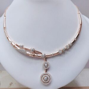 18KT Rose Gold Plated Designer Necklace MJ-N006