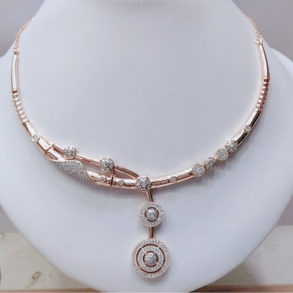 18KT Rose Gold Plated Designer Necklace MJ-N006