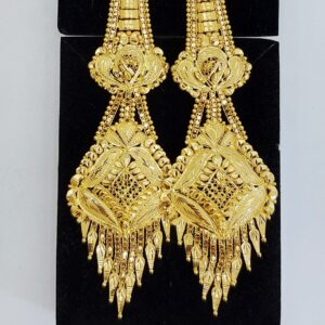 Gold Earring with Earchain