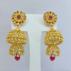 Gold jummar earrings