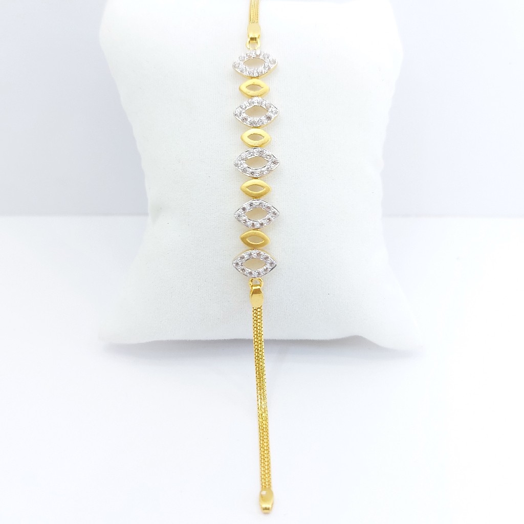 916 Gold Cz stone Ladies Lucky - Image 3