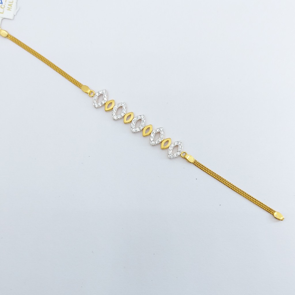916 Gold Cz stone Ladies Lucky - Image 2