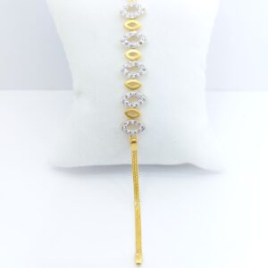 916 Gold Cz stone Ladies Lucky