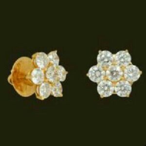 Gold Stylish Kundan Earring