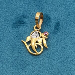 18.k Gold Ganpati Design Pendant