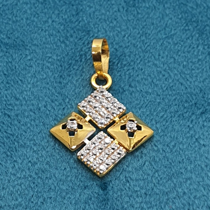 18.k Gold Diamond Pendant - Image 2