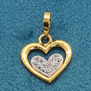 18.k Gold Heart Shape Ladies Pendant