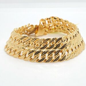 91.6 Gold Fancy Gents Bracelet