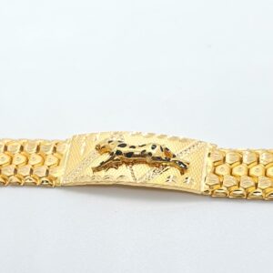 22.k Gold Jaguar Design Gents Bracelet