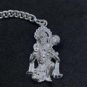 Silver Bajrangbali Keychain