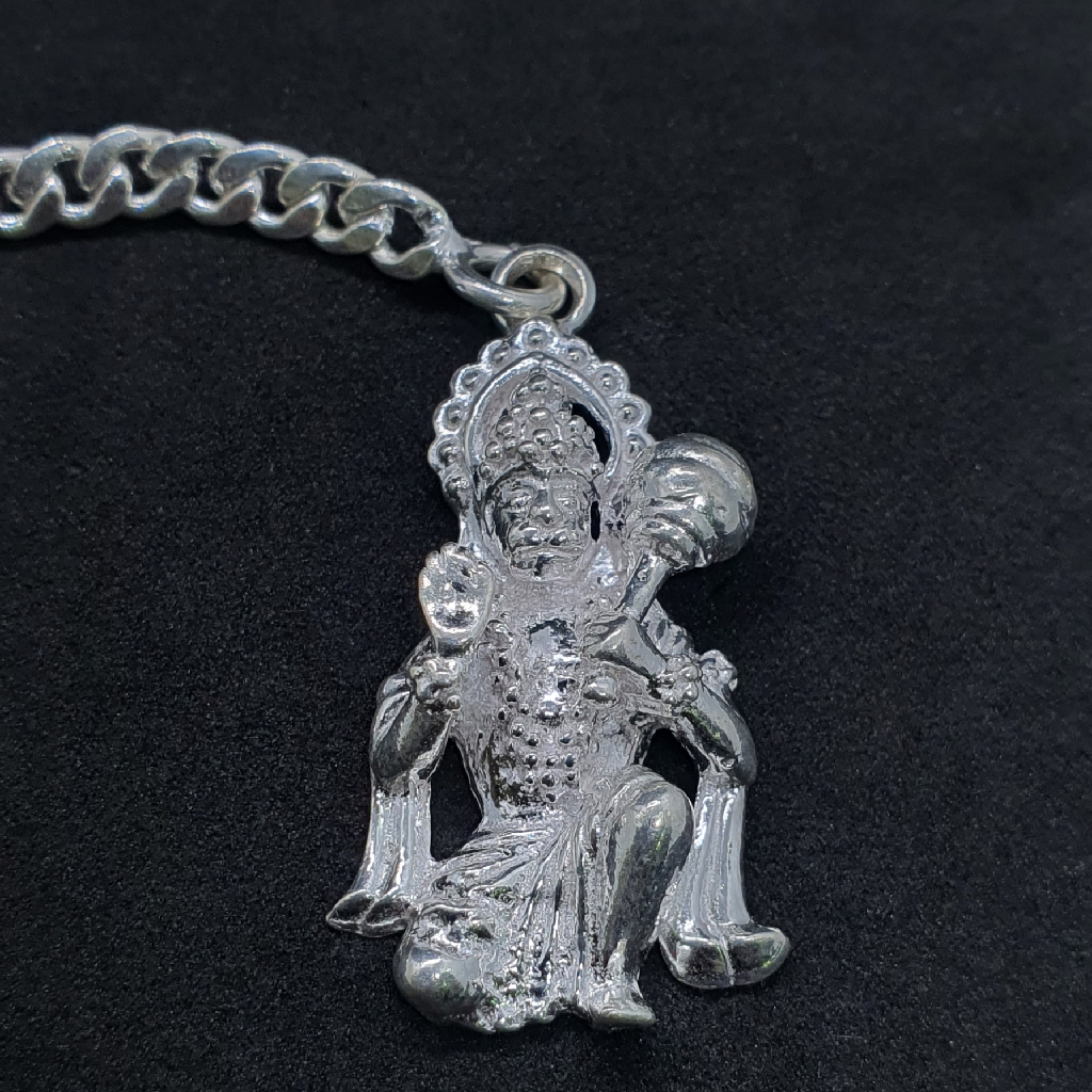 Silver Bajrangbali Keychain - Image 2