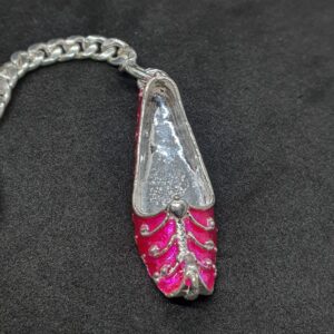 Silver Fancy Shoes Keychain