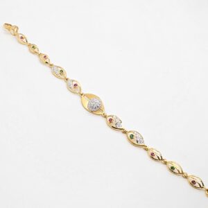 91.6 Gold Fancy Diamond Ladies Bracelet