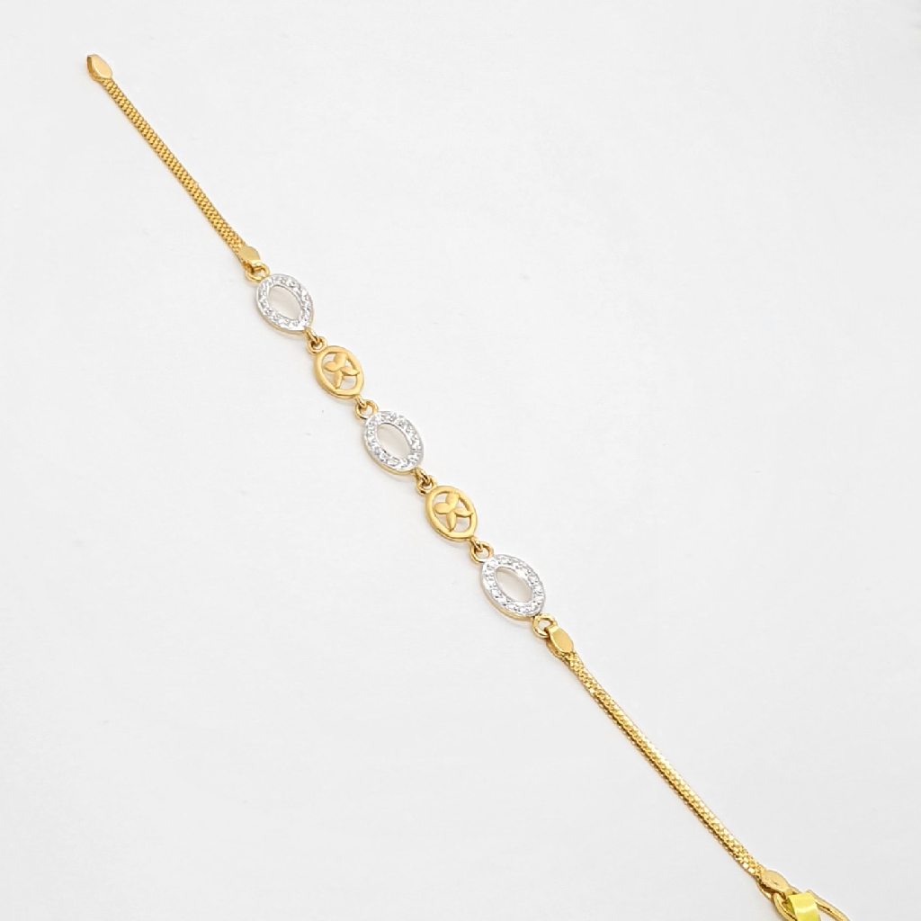 91.6 Gold Diamond Ladies Bracelet - Image 2