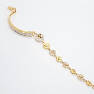 91.6 Gold Fancy Ladies Bracelet