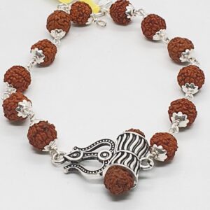 Silver Mahakal Rudraksh Bracelet