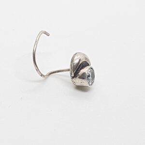Silver 92.5 White Diamond Fancy Nosepin