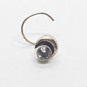 Silver 92.5 White Diamond Fancy Nosepin