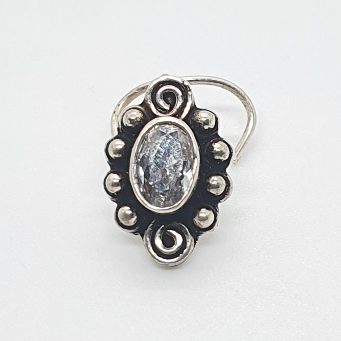 Silver Antique Nose Pin