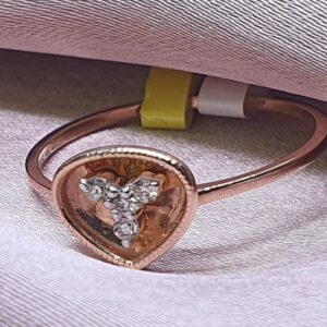 18.k Gold Real Diamond Ring
