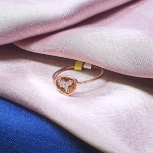 18.k Gold Real Diamond Ring