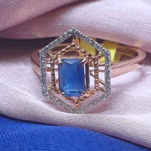Gold 14.k Real Diamond Ladies Ring