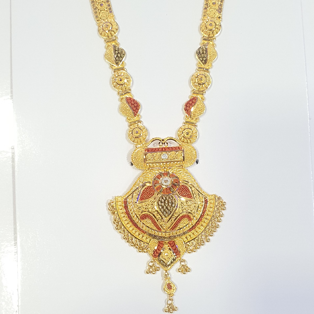 Gold 91.6 Long Necklace Set - Image 3