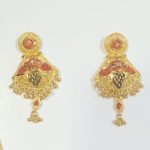 Gold 91.6 Long Necklace Set
