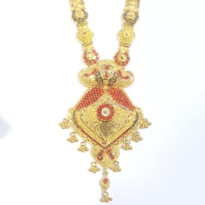 91.6 Gold Kalakatti Long Necklace Set