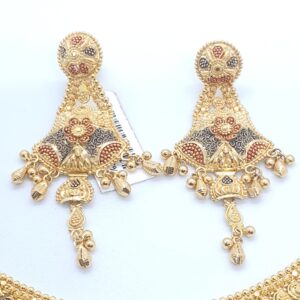 22.k Gold Fancy Kalkati Design Necklace