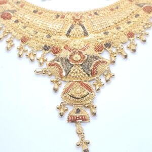 22.k Gold Fancy Kalkati Design Necklace