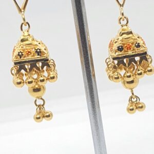 22.k Gold Fancy Kalkati Design Jhumar