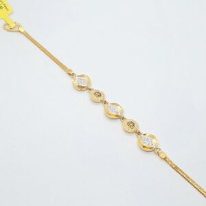 22.k Gold Fancy Diamond Bracelet