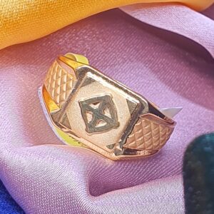 91.6 Gold Gents Ring
