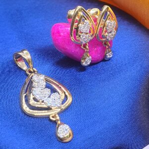 Gold 91.6 Fancy Design Ladies Pendant Set