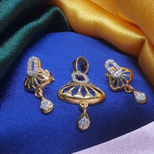 22.k Gold Fency Ledise Pendant Set