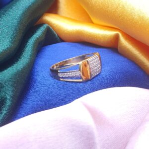 91.6 Gold Diamond Gents Ring