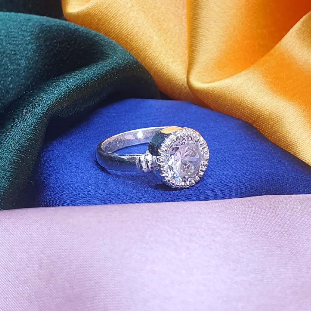 Silver Diamond Ring - Image 2