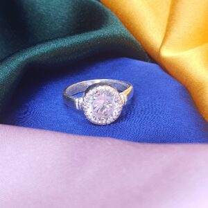 Silver Diamond Ring