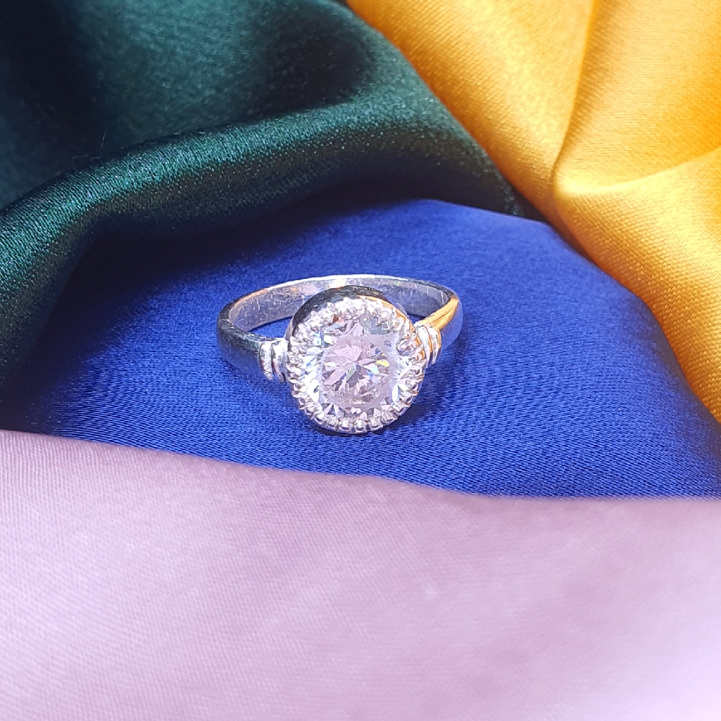 Silver Diamond Ring