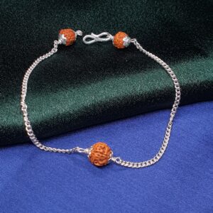 Silver Rudraksh Rakhdi