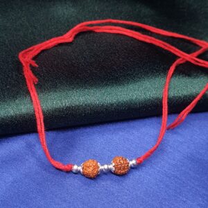 Silver Rudraksh Rakhdi