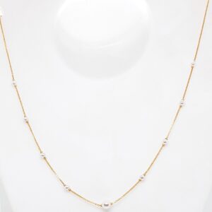 Gold 18ct Fancy pearl Chain