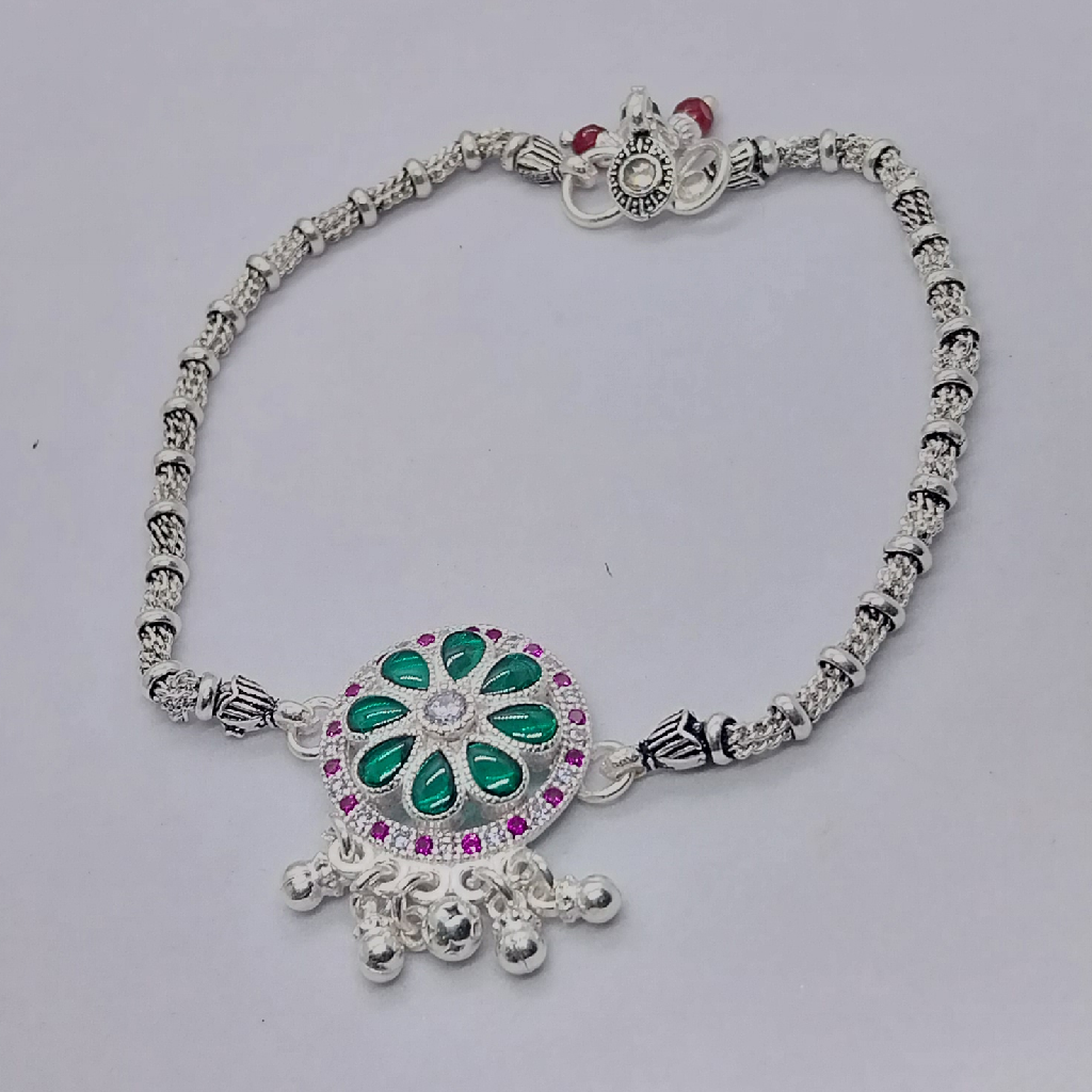 Silver Fancy Ladies Payal - Image 2