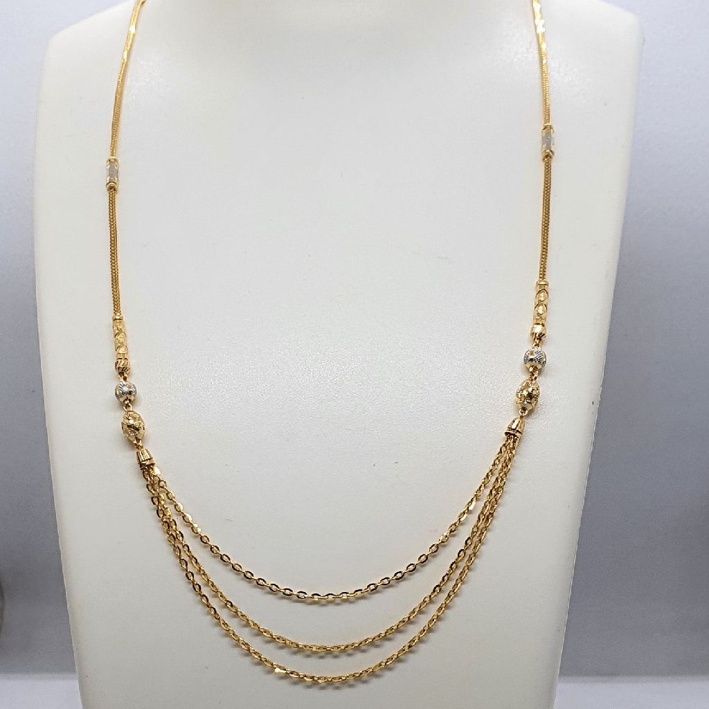 Gold 91.6 Fancy Design Ladies Chain