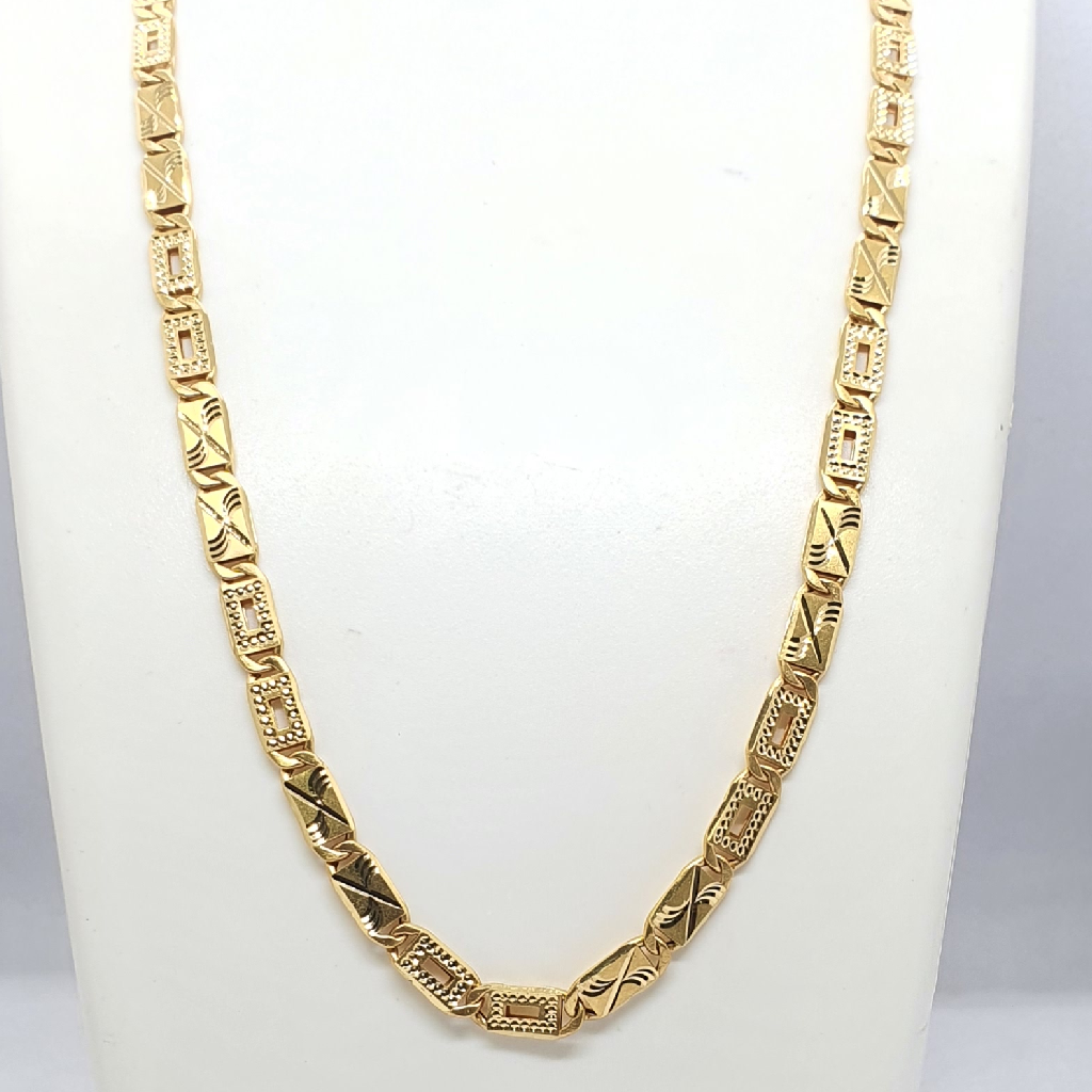 Gold 22.k Nawabi Design Gents Chain - Image 2